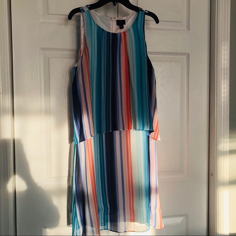 Flowy multi stripe dress
